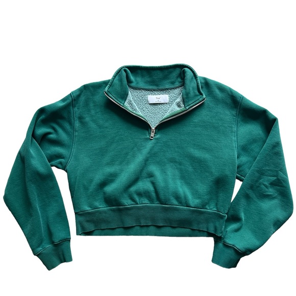 TNA Sweaters - TNA cropped quarter zip